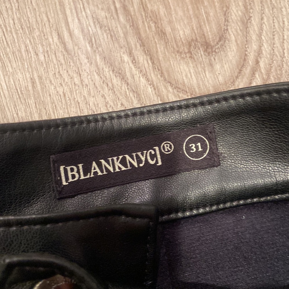 Blank NYC Black Pleather Shorts - Picture 2 of 4